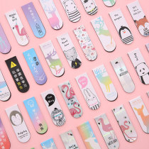 Magnetic bookmarks creative hipster students with antique cartoon cute magnet bookmarks learning stationery book clip