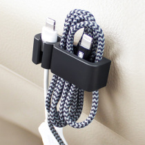 YAC car mobile phone data cable storage buckle row cable clip headset wire clip car adhesive hook