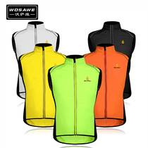 WOSAWE riding vest Light windproof vest sleeveless team windbreaker Motorcycle motorcycle off-road reflective clothing