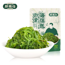 Fresh Ruishi Kelp silk open bag ready-to-eat wakame 400g sea cabbage sushi seaweed salad silk Chinese seaweed