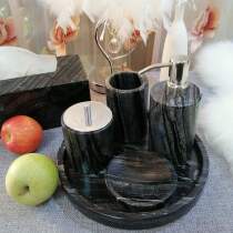  Failed products Natural marble bathroom toiletries set Model room Mouthwash cup Hand sanitizer bottle Lotion bottle Soap dish