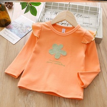 Fashion children long sleeve T-shirt women Autumn wear 2020 pullover base shirt autumn winter small shirt print tide slim dress