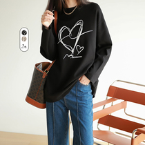 Cajulie female female autumn 2021 New loose bf lazy wind chic round neck niche design sense top