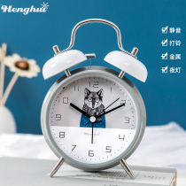Henghui Creative Personality electronic small alarm clock student with mute headboard sloth brief child cartoon bedroom alarm clock