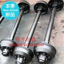 Traction trailer air brake axle four-wheel flat transport car bucket axle air brake oil w brake 130 rear axle