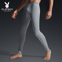 Playboy mens autumn pants mens pure cotton thin warm pants cotton wool pants cotton leggings line pants winter youth