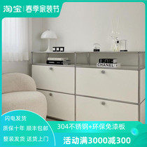 Medieval USM Wind Module assembly TV cabinet Decorative Cabinet Stainless Steel Light Lavish Dining Side Cabinets Inscabinets Lockers