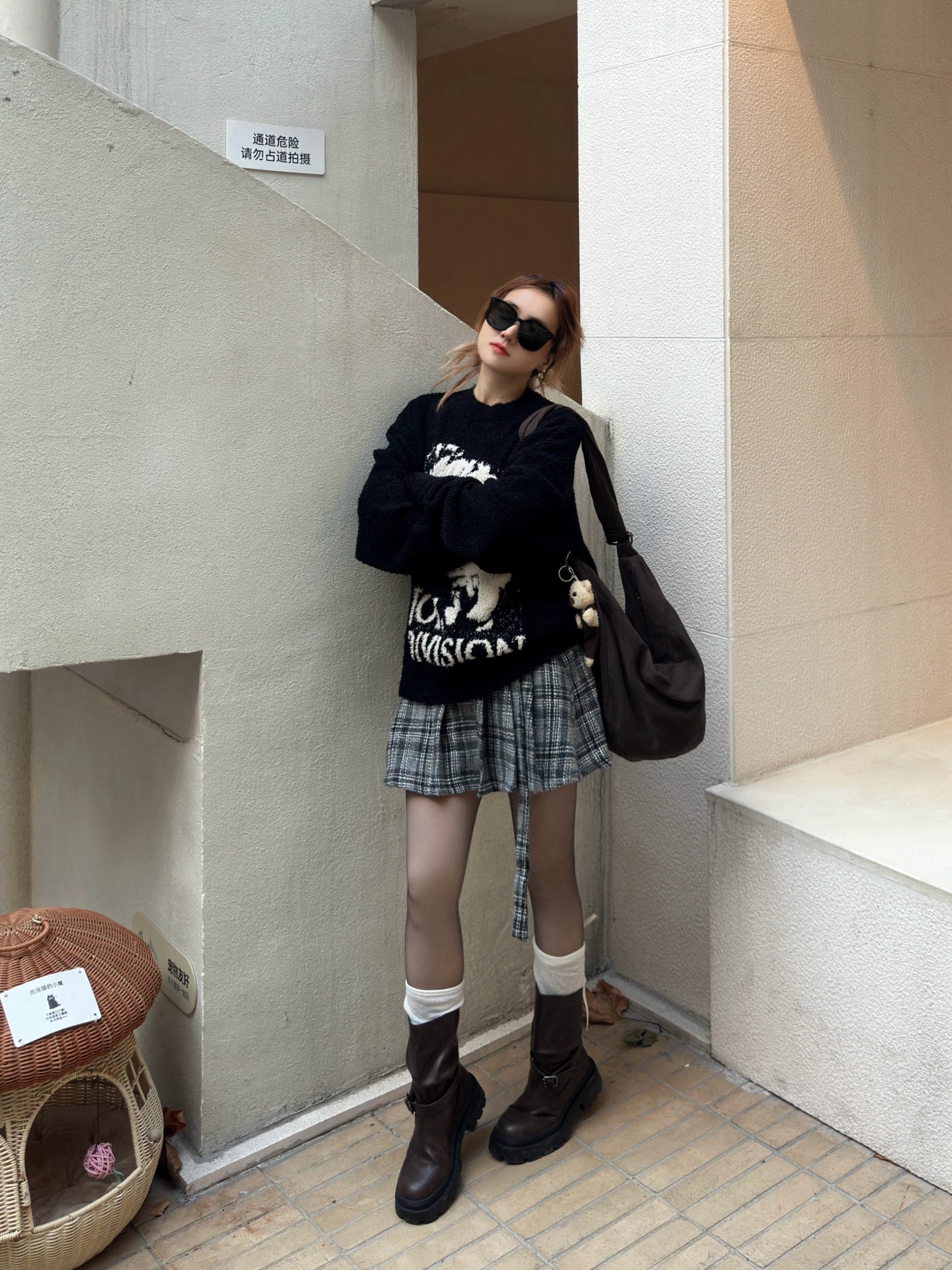 小野和子冬季黑丝光腿神器 加绒双层设计保暖不臃肿 替换装方便实用