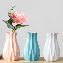 Hipster Ceramic Vase Simple European Modern Home Dried Flower Rose Vase European Decorative TV Cabinet