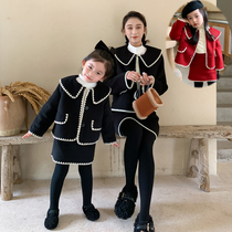 Special pro-zipload small fragrant wind Mao suits 2020 winter clothing Ocean Gas Thickened two sets of years of Mother Feminists