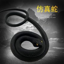 Creative green snake toy snake child simulation snake scare fake snake White Snake Pass props bamboo leaf green snake large 1 25 meters