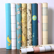 College student dormitory self-adhesive wallpaper wall stickers retro brick pattern pvc waterproof wallpaper wall decoration stickers