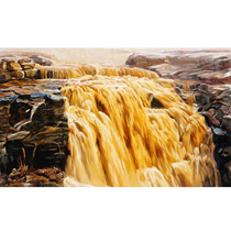 Jiang Wei Hukou Waterfall Living room decorative painting Collection of oil paintings on canvas