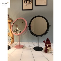 Special offer creative makeup mirror desktop desktop dressing mirror Cute princess mirror adjustable angle shake sound net celebrity makeup