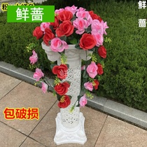 Column road industry road guide Wedding guide flower column wedding Chinese decoration arch Rome new wedding props lead away