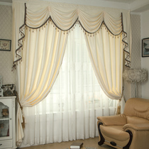 Eurostyle Window Mantle Window Curtain custom minimalist modern short blinds Bedroom Balcony Floating Window Curtain Finished Living Room Yarn Curtain