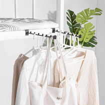 College student dormitory artifact Bedroom upper bunk Lower bunk bed side hanging clothes hook Bedside hook storage hanging clothes rack