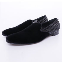 Special 699-S lvester mens low-top foot cover rivet suede casual shoes sole threading made in Italy