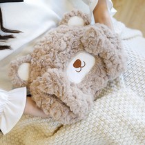Hot water bag charging warm hand baby explosion-proof cute pillow heating baby girls plush warm water bag hot bag baby baby baby hot bag can be removed