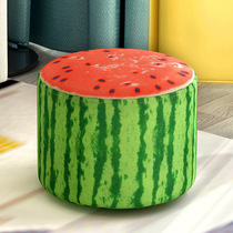 Cute creative fashion fruit stool Household fabric small bench Non-slip wear-resistant load-bearing strong comfortable shoe stool