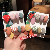 Japan Cute Girl Net Red Ins Fruits Head Rope Zal Hair Leather Fascia High Elasticity Plus Coarse Hair Ring Hair Rope