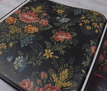 American original imported wallpaper paper French embroidery dark background wall AB version with high-end wallpaper