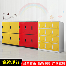 Pure luxury steel wood grain school students bookbag cabinet staff dormitory storage locker with lock cabinet