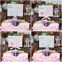 Creative trembles Love lyrics cake plug-in Happy Birthday cake decoration Love write plug-in accessories