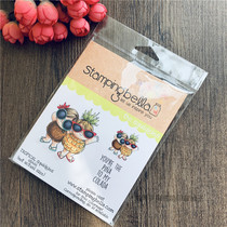 Stamping Bella Tropical Squidgies Imported Rubber Stamp