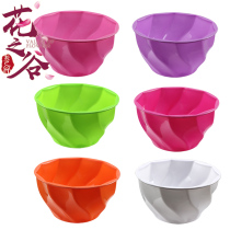 Bowl lotus water lily flower pot Non-porous water storage flower hydroponic container Balcony resin plastic universal flower pot