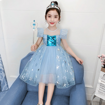 3 Girls Dress Dress Summer Dress 4 Princess Dresses 5 Super Fairy 6 Year Old Girl Summer Clothes White Snow 2022 New 10