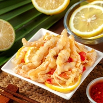 Lemon to bone sour flavor spicy bone chicken feet net red snacks 2kg packaging chicken feet under wine cold