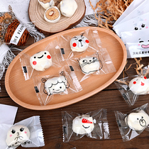 Milk date almond packaging bag machine seal snowflake crisp nougat fruit cookie button transparent baking mini bag