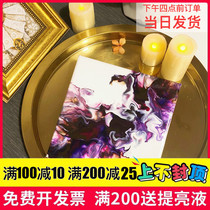 (Fluid painting package) decorative painting diy handmade color simple living room modern hand-painted ins handmade style