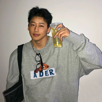 ADER Error Small Bear Tide Card American High Street Casual Loose Mens Round Neckline Hooder Women INS