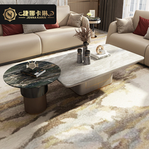 Willpower Light Lavish TV Cabinet Tea Table Composition Minimalist Lavish Marble Set A Few Rear Modern Rockboard Guest Hall Furniture