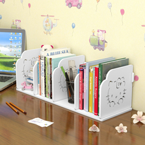 Simple bookshelf Desktop finishing rack Modern student childrens dormitory small bookcase Office desk documents book storage