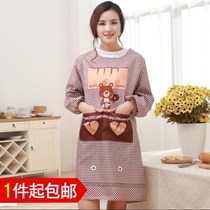 Kitchen stove sleeves inverted dressing apron female anti-oil household cooking kitchen new waterproof sleeves fashion apron