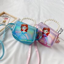 Aisha Princess Childrens Bag Girls shoulder bag foreign children backpack tide cute baby Sophia Hand bag