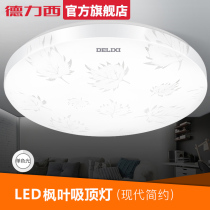 Delixi LED living room lamp round Maple Leaf series restaurant lighting lighting modern simple bedroom lamp ceiling lamp