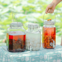 Sparkling wine jar glass household kimchi sealed jar jar bottle food grade glass bottle storage special dense