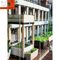 Vegetable planting box Balcony vegetable planting box Large vegetable growing pot Plastic combination flower pot Indoor outdoor roof