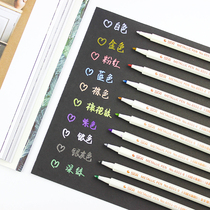 STA STA multi-purpose metal pen Photo pen Album pen Graffiti pen Black paper special 10 colors available