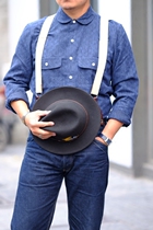 Old Chen recommends American Rogue Territory RGT Indigo Jacquard pattern shirt