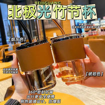 Glass Custom Printing Logo Cup Printing Gifts Advertising Coffee Cup Bamboo Cup Cup Custom Gifts