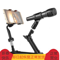 Mobile phone singing microphone Anchor K song special microphone Mobile phone microphone MV live broadcast bracket DM-400