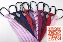 Tie Mens formal dress Easy to pull convenient tie Business wedding pull practice tie Unit group tie