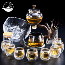 ROADMAKER lazy semi-automatic tea artifact Home office tea pot glass heat-resistant tea set