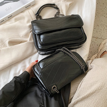 High level Sensory Genuine Leather Bag woman new tide Han version 100 lap single shoulder inclined satchel Fashion Chain Wandering Bag