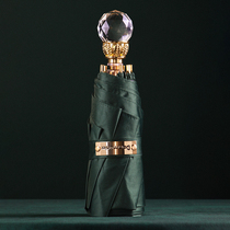 50% off crystal sun umbrella sunscreen and UV protection girl vinyl portable umbrella sunshade folding umbrella can be used for dual purposes